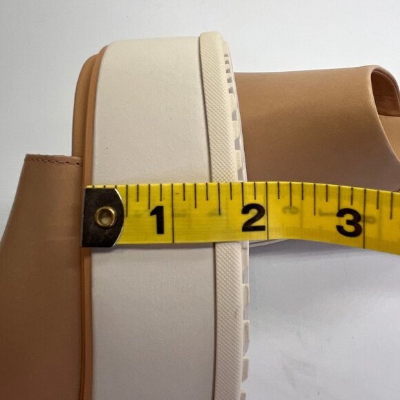 Sorel Dayspring Slide Sandal Size 8.5 Tan Leather Platform Comfort Casual Shoe - Picture 14 of 15